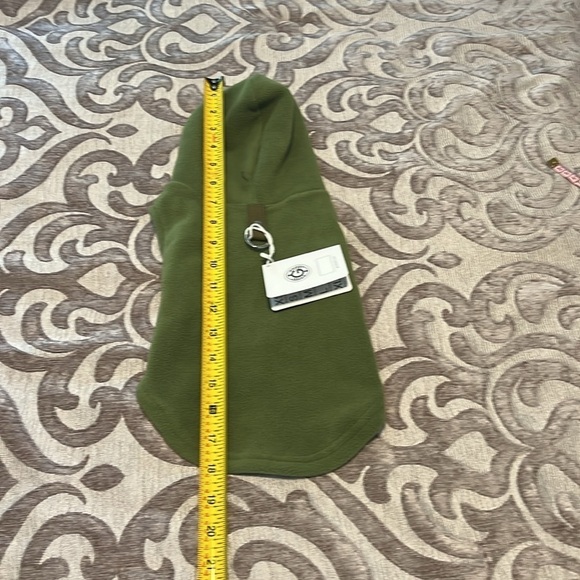 Gooby Fleece Vest Hoodie Dog Sweater - Green, Medium NWT - Picture 8 of 9